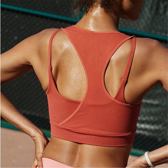 NWT FREE PEOPLE Don't Be Square Double Layer Crop Terracotta XS/S - Picture 3 of 7